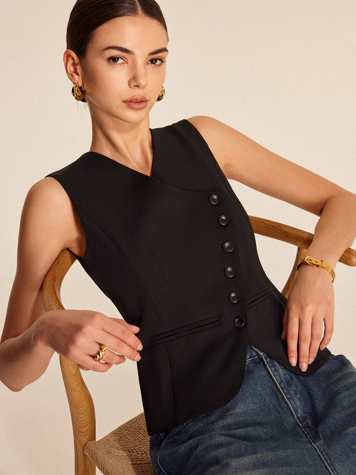 Giselle Women's Vest - full-length view