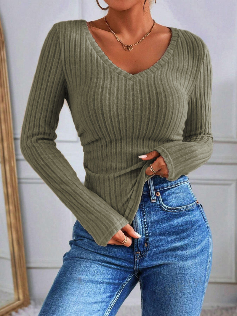 Nadia Women's Pleated T-shirt - front view