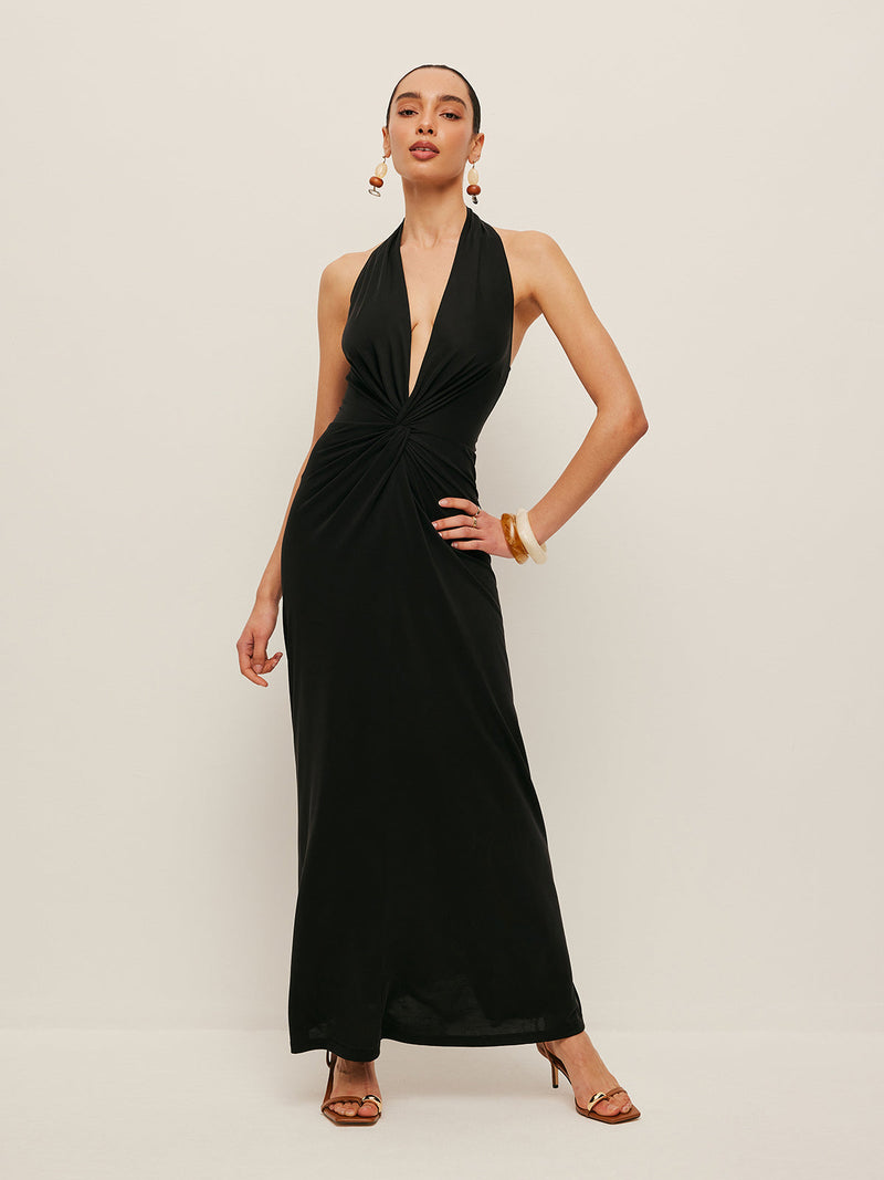 Mabel Women's Pleated Dress - back view