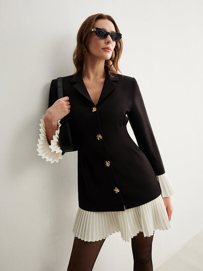 Wren Women's Pleated Dress - full-length view