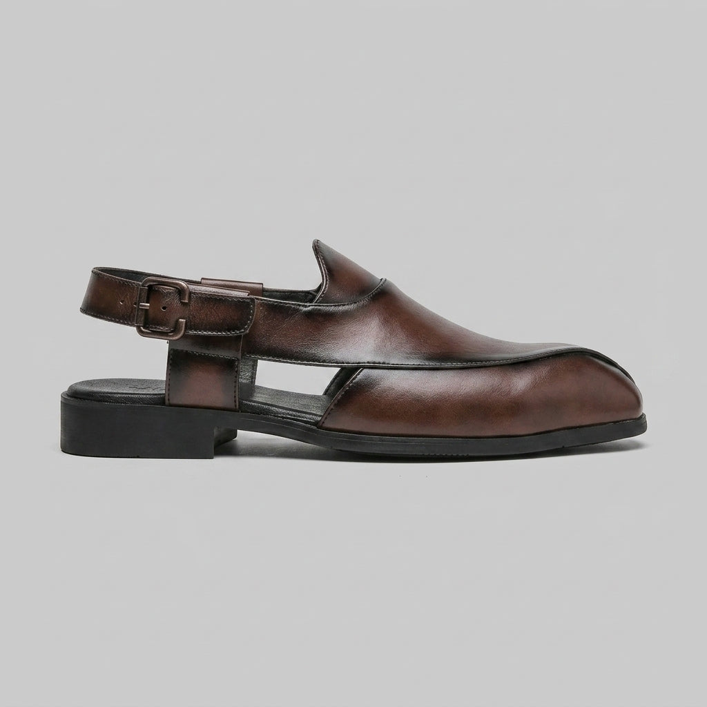 Lachlan Men's Block Heel Loafers - back view