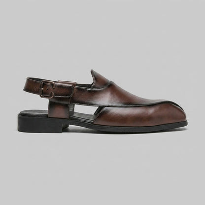 Lachlan Men's Block Heel Loafers - back view