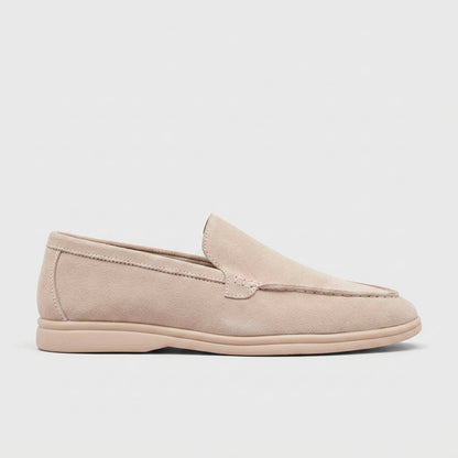 Ivor Men's Suede Loafers - close-up detail