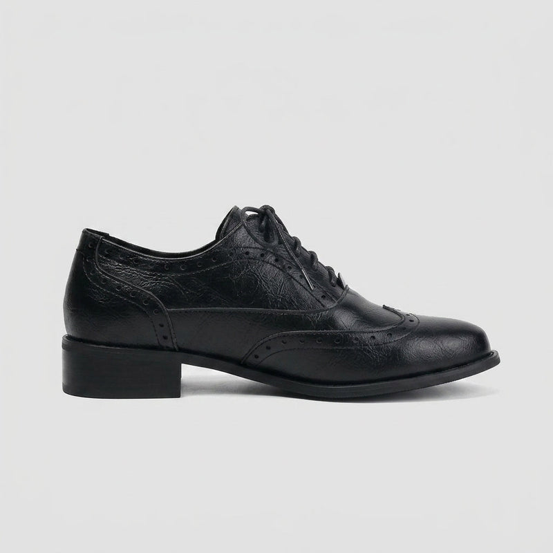 Greta Women's Block Heel Oxfords - back view