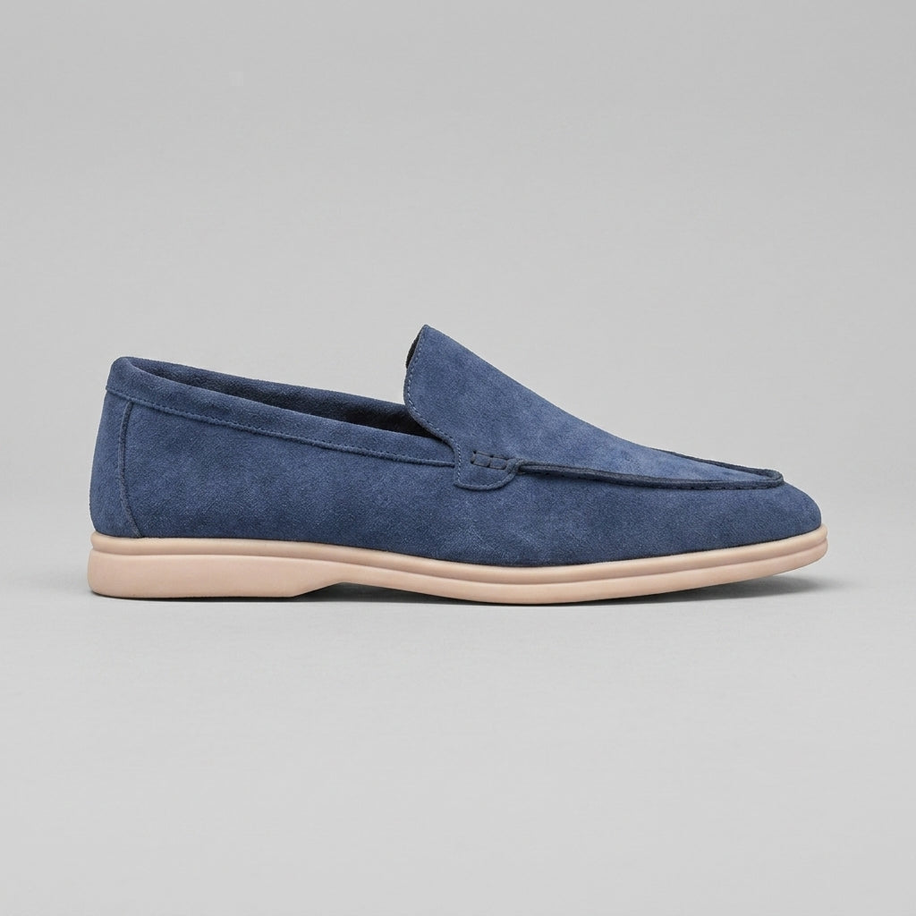 Ivor Men's Suede Loafers - back view