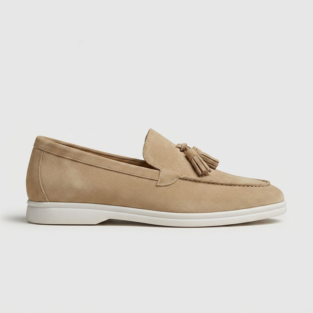 Bruno Men's Suede Loafers - full-length view