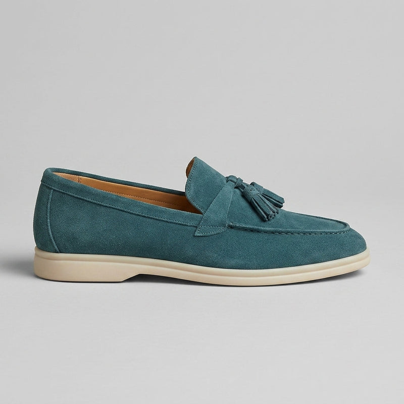 Bruno Men's Suede Loafers - close-up detail