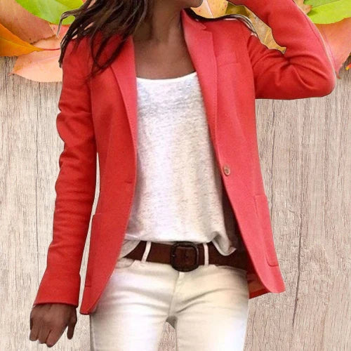 Fleur Women's Blazer - fabric and finish detail