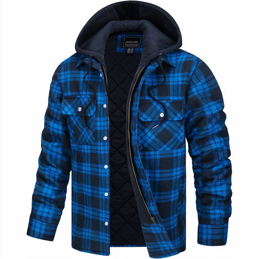 Kester Men's Plaid Jacket - styled view