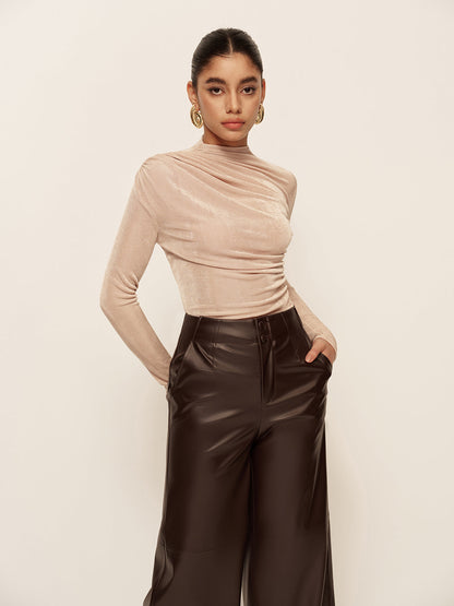 Eloise Women's Pleated T-shirt - back view