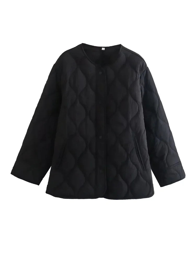 Anouk Women's Oversized Blazer - fabric and finish detail