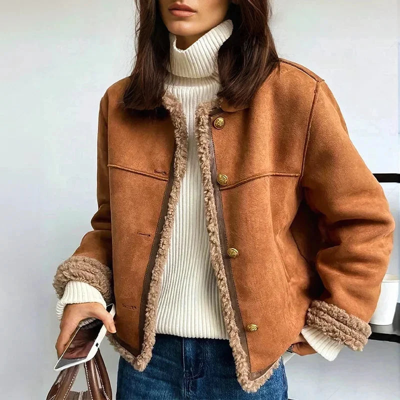Sienna Women's Suede Blazer - front view