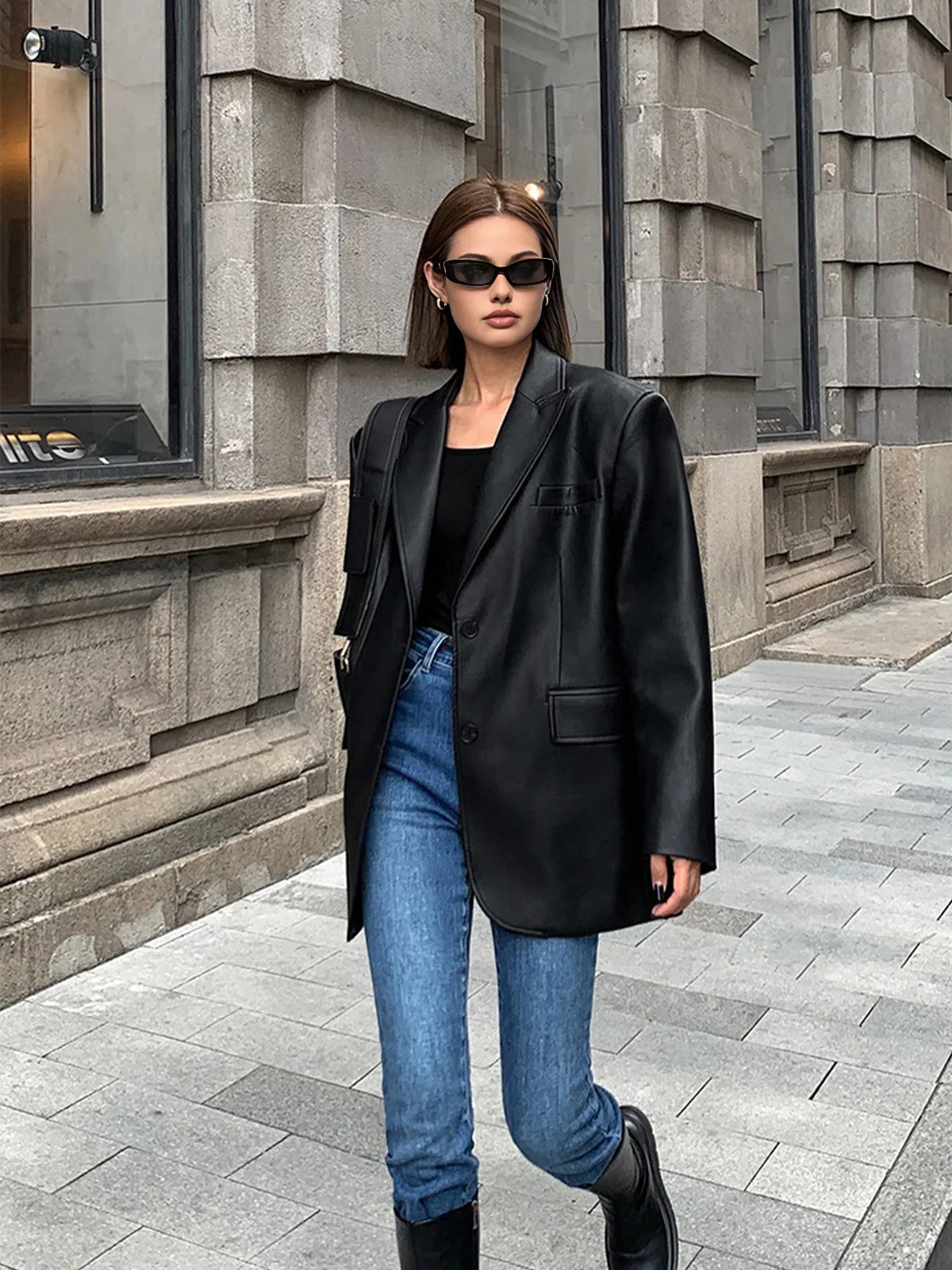 Rosa Women's Oversized Blazer - close-up detail