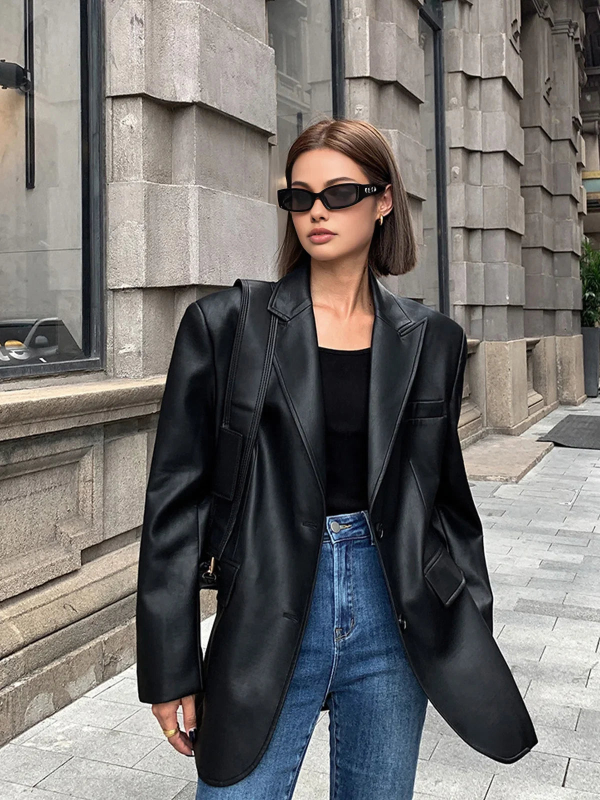 Rosa Women's Oversized Blazer - flat lay