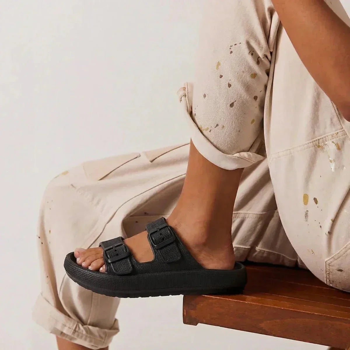 Uma Women's Platform Sandals - shown in use