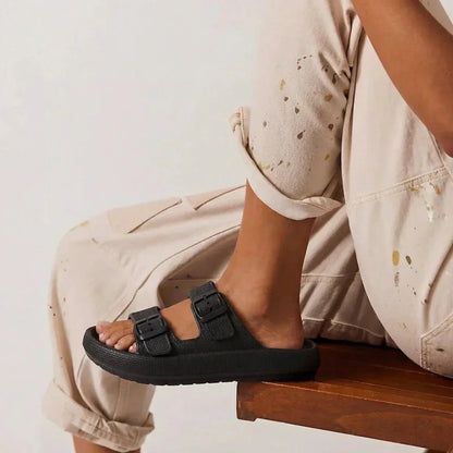 Uma Women's Platform Sandals - shown in use