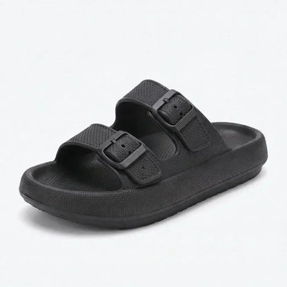 Uma Women's Platform Sandals - fabric and finish detail