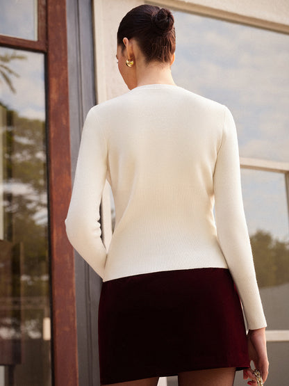 Lila Women's Cardigan - flat lay