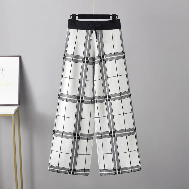 Edith Women's Plaid Trousers - shown in use