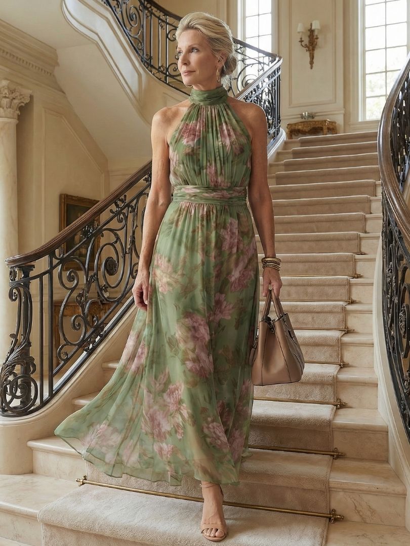 Anaïs Women's Maxi Dress - flat lay