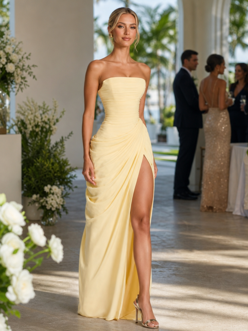 Maya Women's Maxi Dress | Strapless