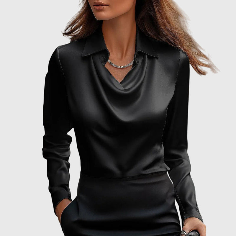 Clara Women's Blouse - fabric and finish detail