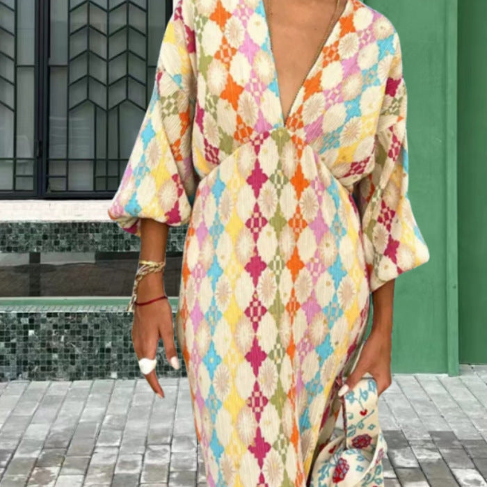 Maya Women's Geometric Print | Long Sleeve