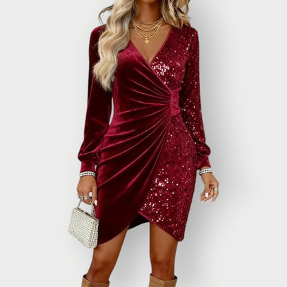 Romy Women's Mini Dress - fabric and finish detail