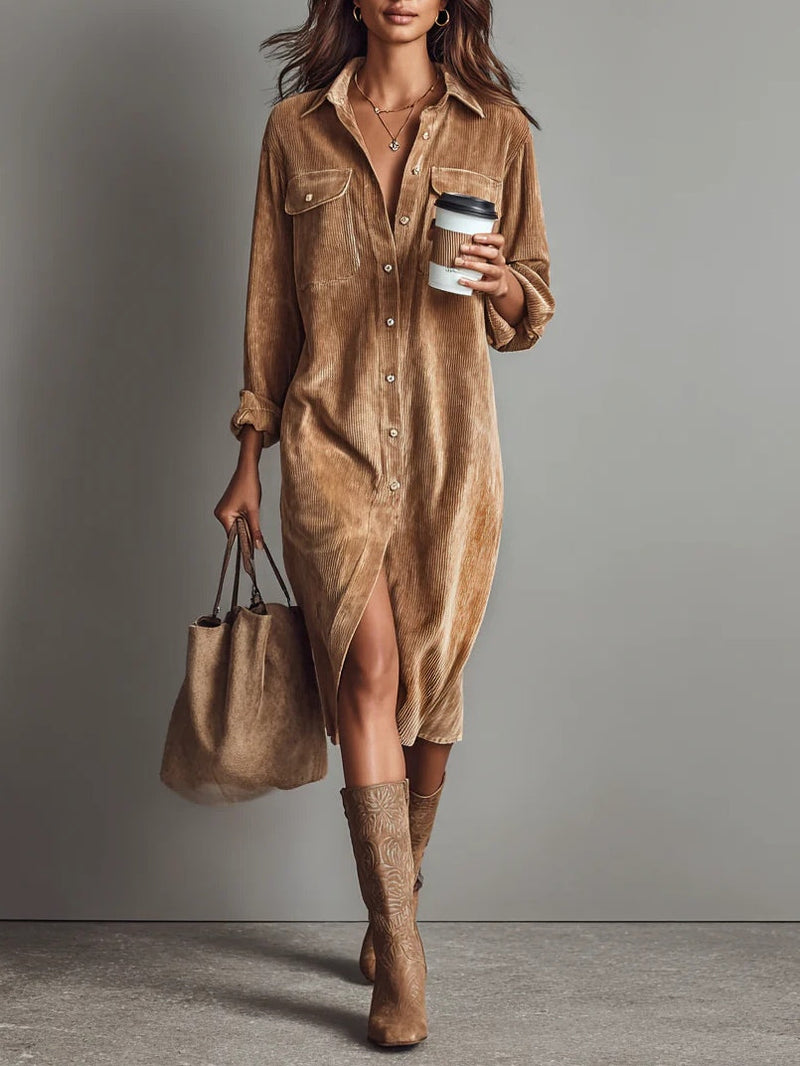 Nadia Women's Midi Dress | Long Sleeve