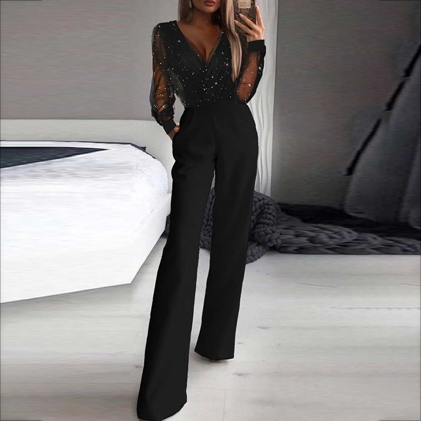 Kira Women's Wide Leg Jumpsuit - styled view