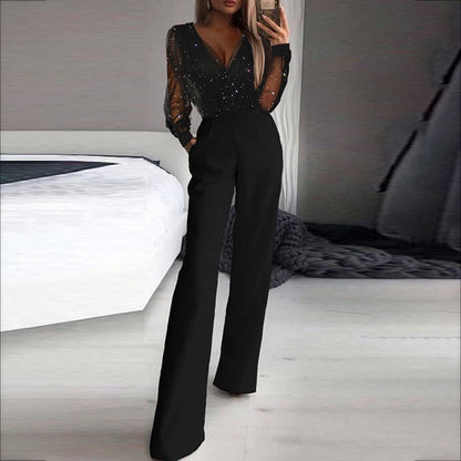 Kira Women's Wide Leg Jumpsuit - styled view