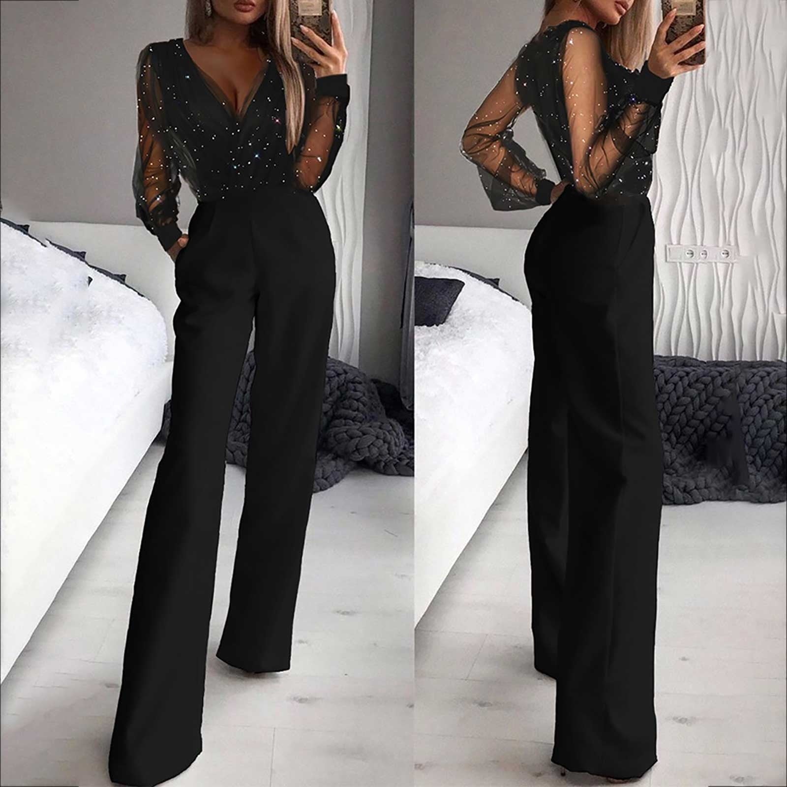 Kira Women's Wide Leg Jumpsuit - front view