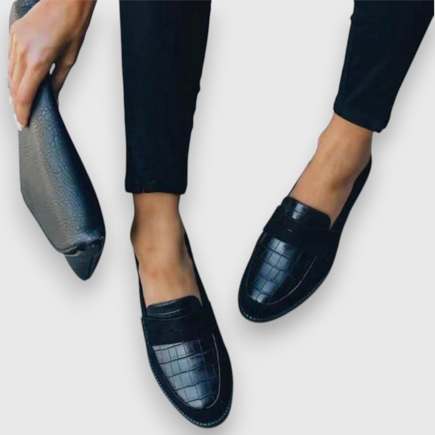 Dahlia Women's Loafers - fabric and finish detail