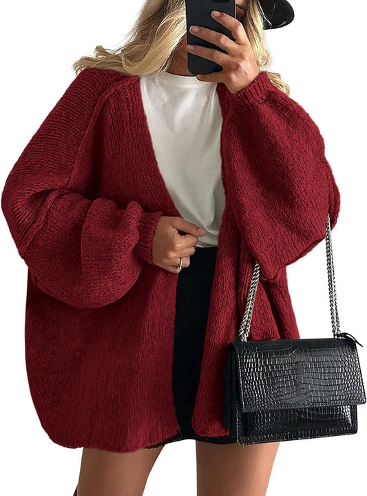 Saskia Women's Oversized Cardigan - front view