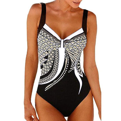 Elena Women's Printed Swimsuit - flat lay