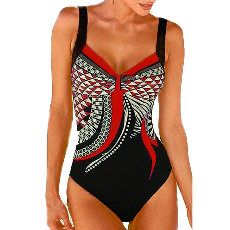 Elena Women's Printed Swimsuit - close-up detail