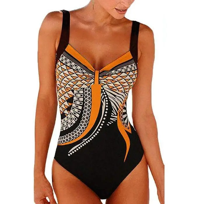 Elena Women's Printed Swimsuit - back view