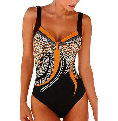 Elena Women's Printed Swimsuit - back view