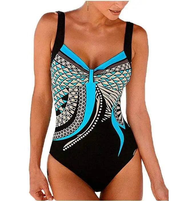 Elena Women's Printed Swimsuit - styled view