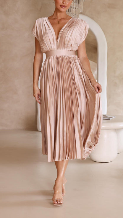Lena Women's Midi Dress - close-up detail