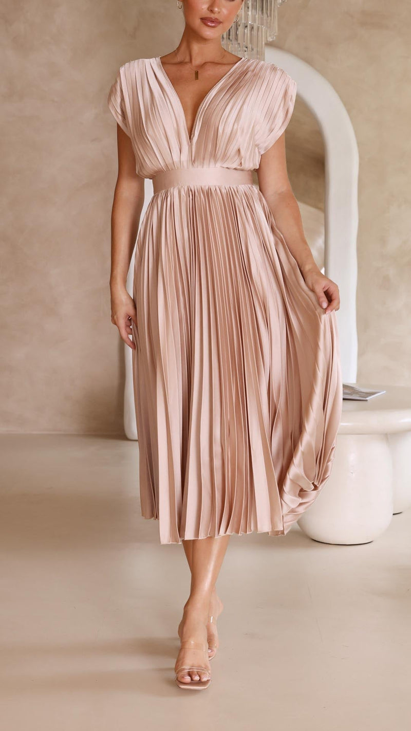 Lena Women's Midi Dress - close-up detail