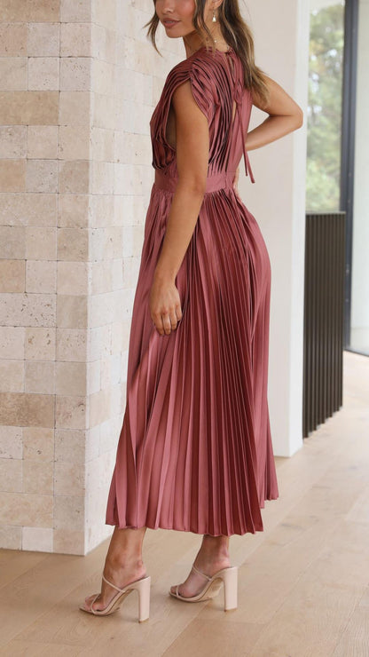 Lena Women's Midi Dress - back view