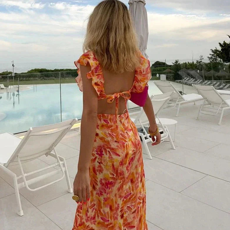 Esme Women's Floral Maxi Dress - front view