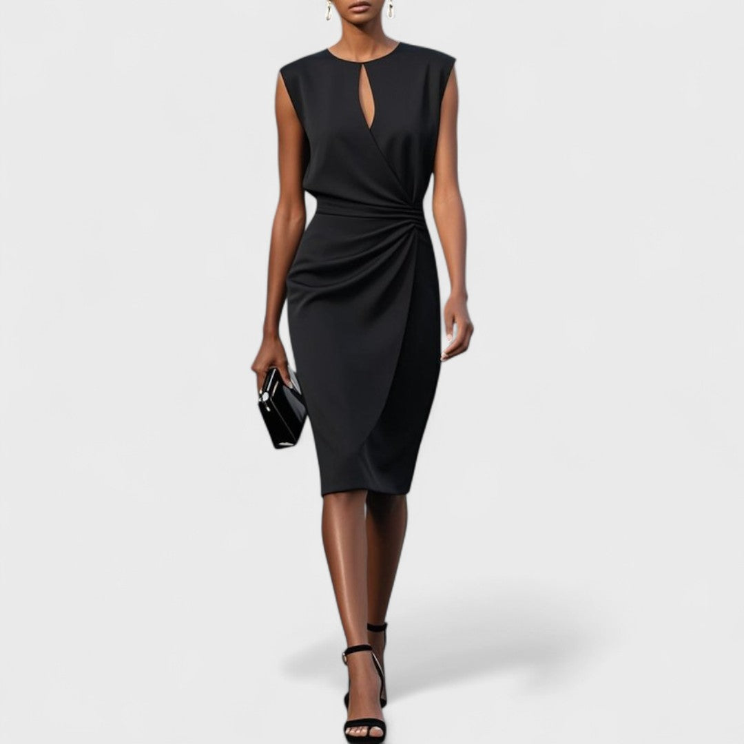 Faye Women's Midi Dress - fabric and finish detail