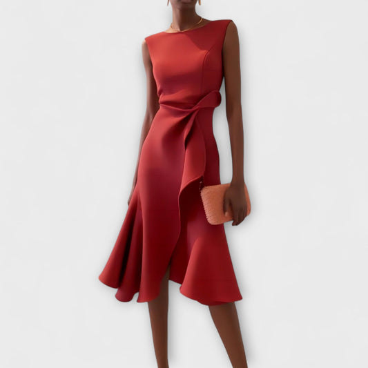 Faye Women's Midi Dress - front view