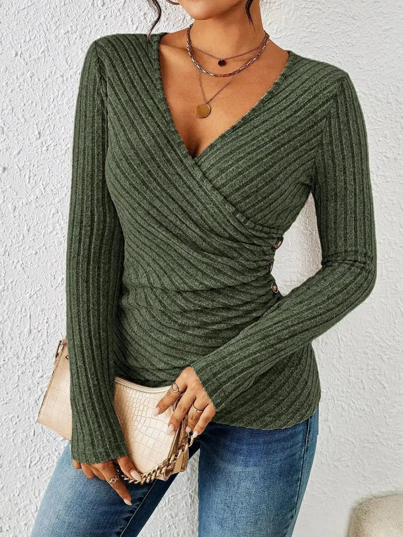 Kira Women's Top - fabric and finish detail