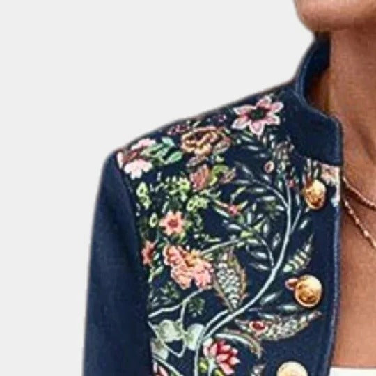 Colette Women's Floral Blazer - styled view