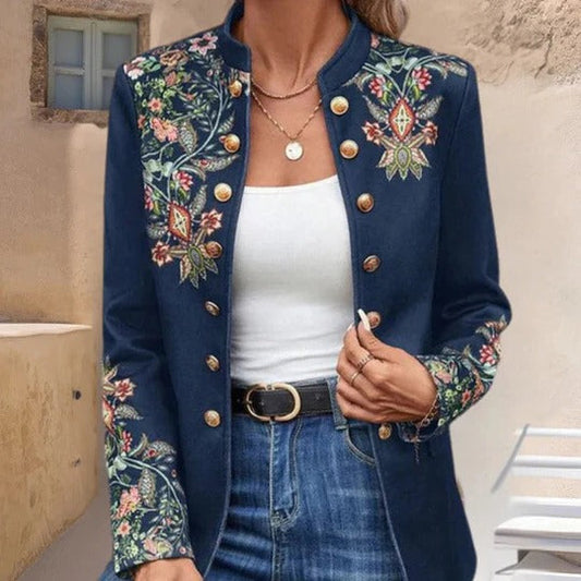 Colette Women's Floral Blazer - front view