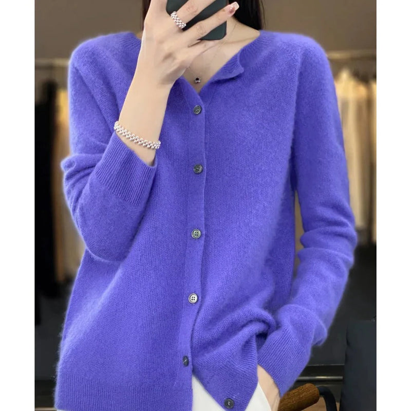 Opal Women's Cardigan - fabric and finish detail