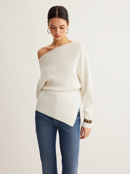 Hattie Women's Asymmetric Top - front view
